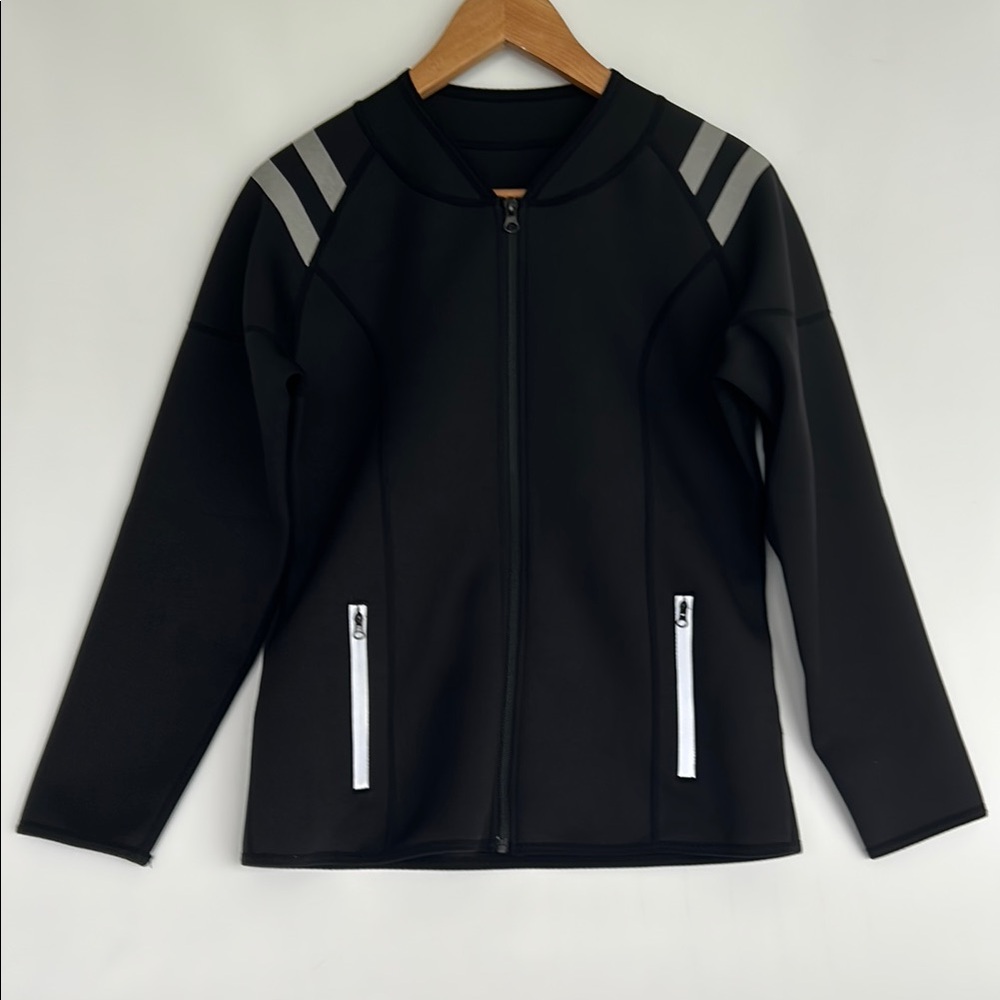 Womens Neoprene Hot Jacket Sauna Sweat Suit Top XXL